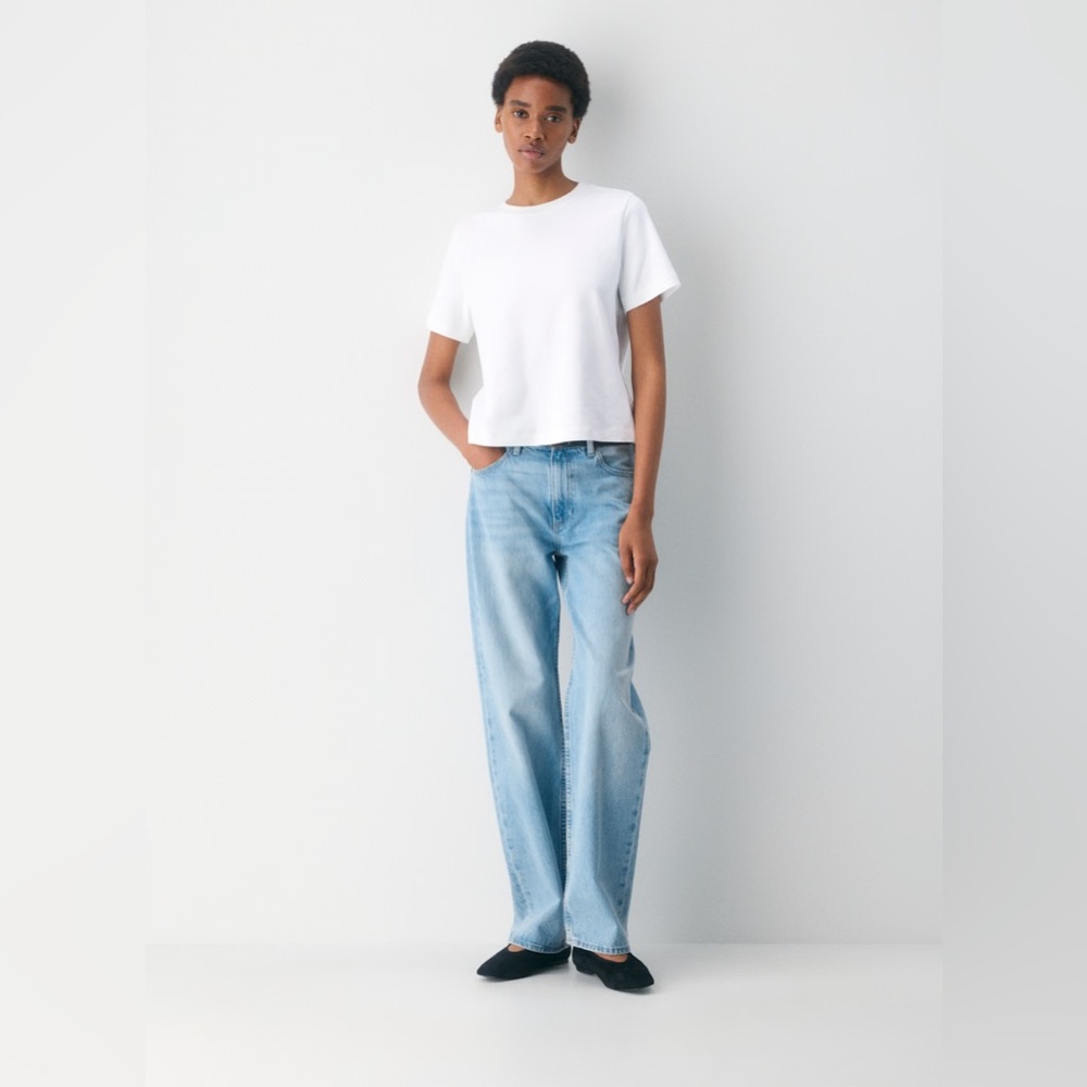 Aritzia Babaton Interlock Cotton Function T-Shirt in White